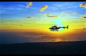 Sunset helicopter tour