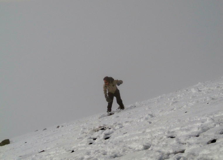 Snowboarding on Mauna Kea Volcano!