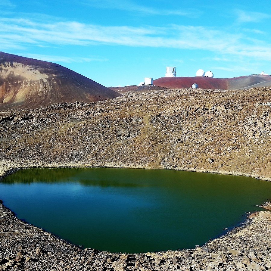 Lake Waiau and Mauna Kea Observatories