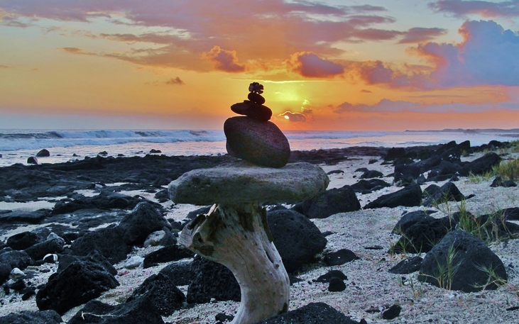 Old Kona Airport Beach Hawaii sunset